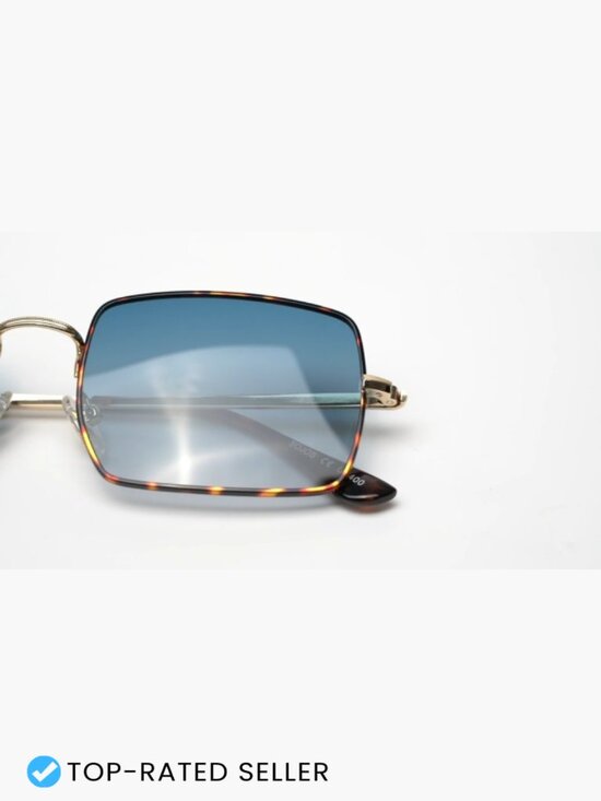 Rectangle Polygon Retro Vintage Shades Classic Square Sunglasses main image 7